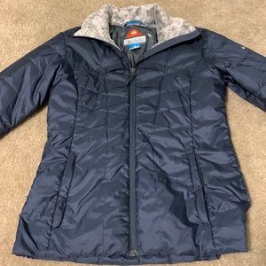 Navy Blue Columbia OmniHeat Coat size Small